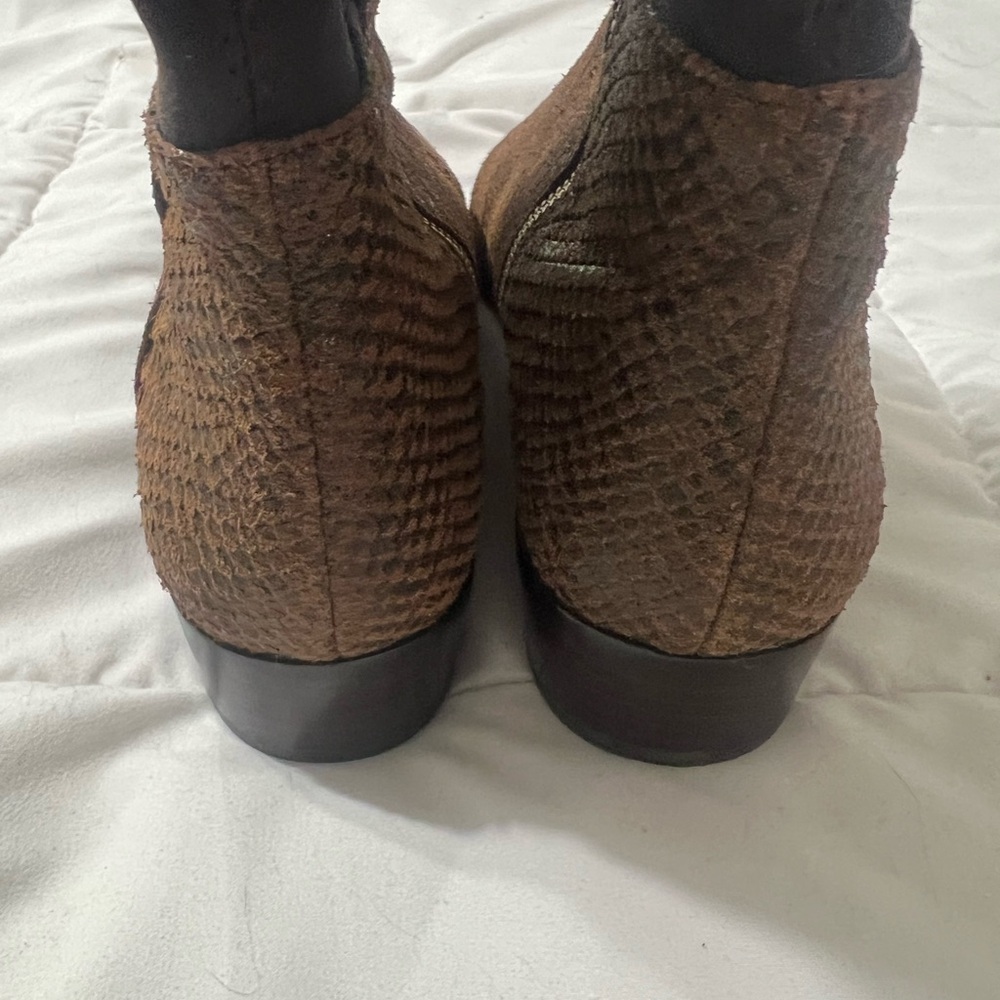 Michael Kors Brown Over the Knee Reptile Boots - Picture 3 of 6